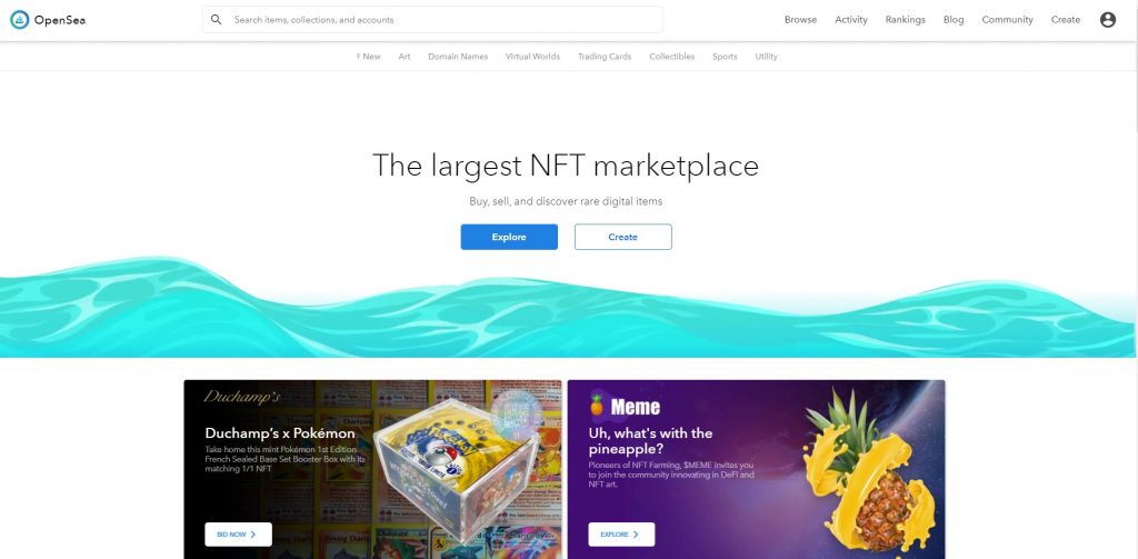 opensea nft marketplace