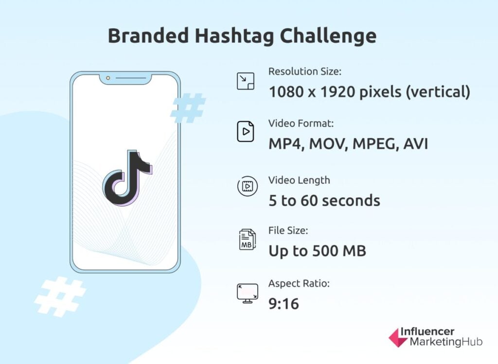 Branded Hashtag Challenge TikTok Video Size