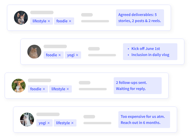 Modash influencer management