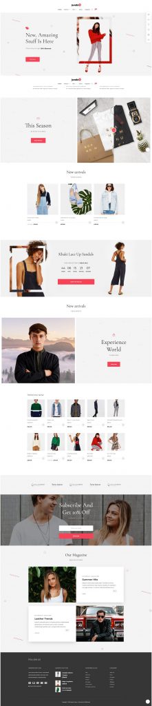 Jevelin is a powerful and popular WordPress template
