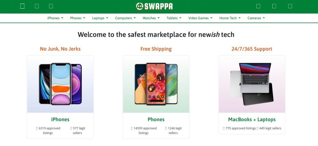 Swappa online marketplace