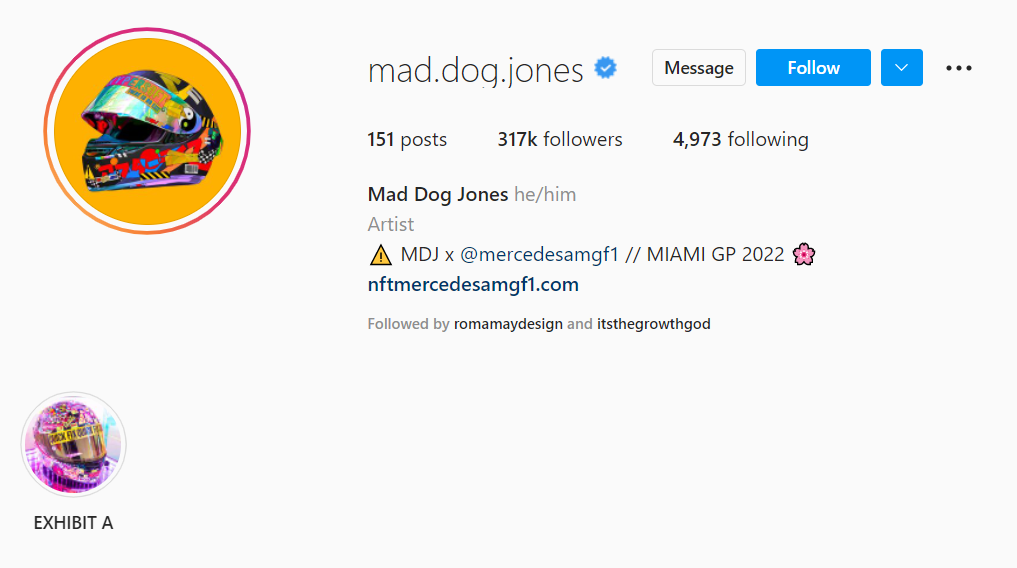 Mad Dog Jones NFT Artist