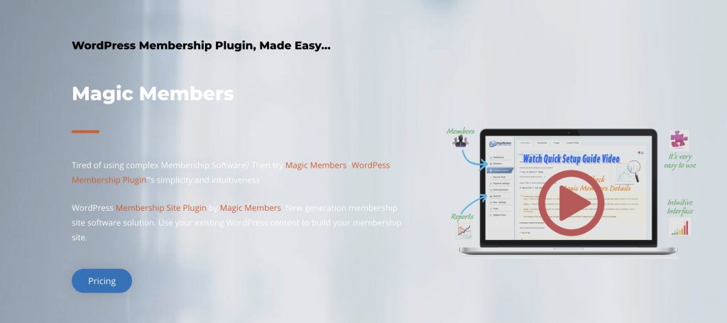 Magic Members wordpress membership plugin