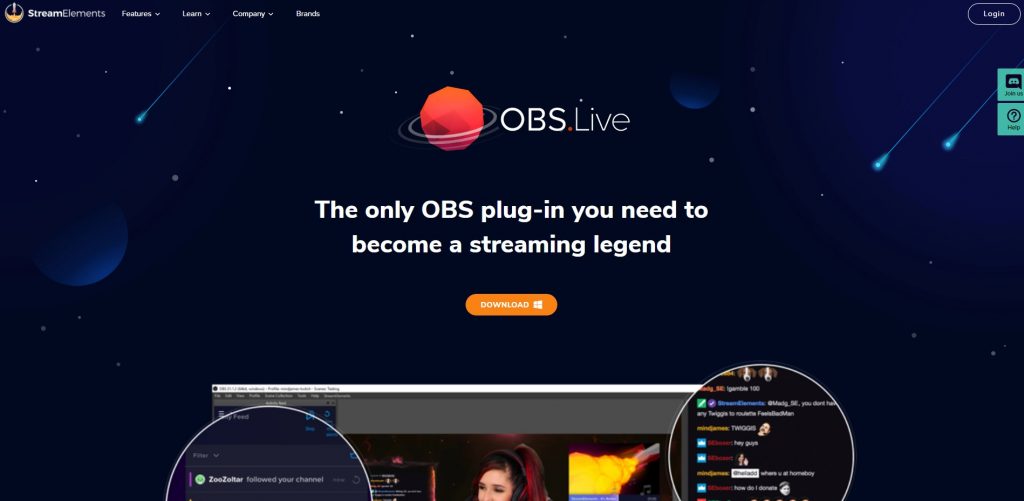 BS.Live Plugin for OBS Studio by StreamElements
