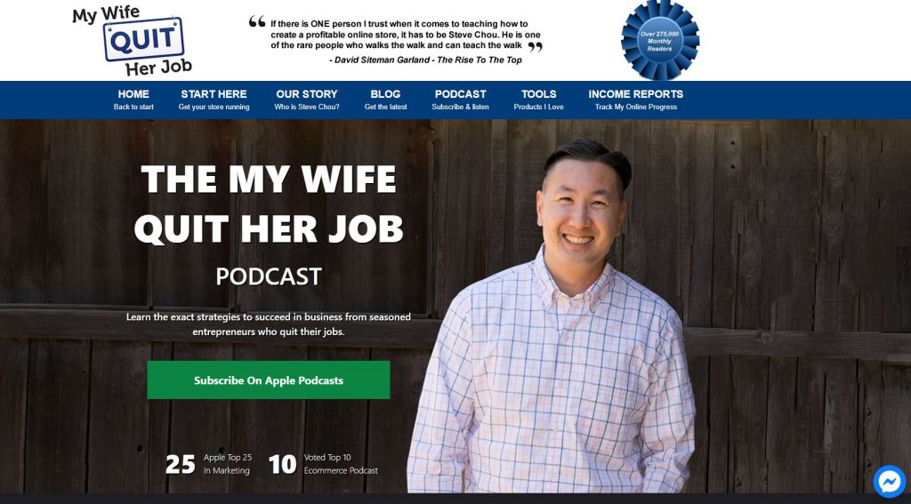 The My Wife Quit Her Job Podcast with Steve Chou