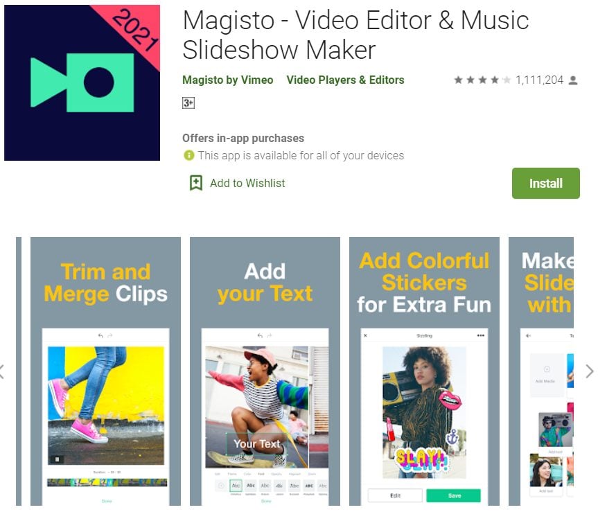 Magisto video and music editor