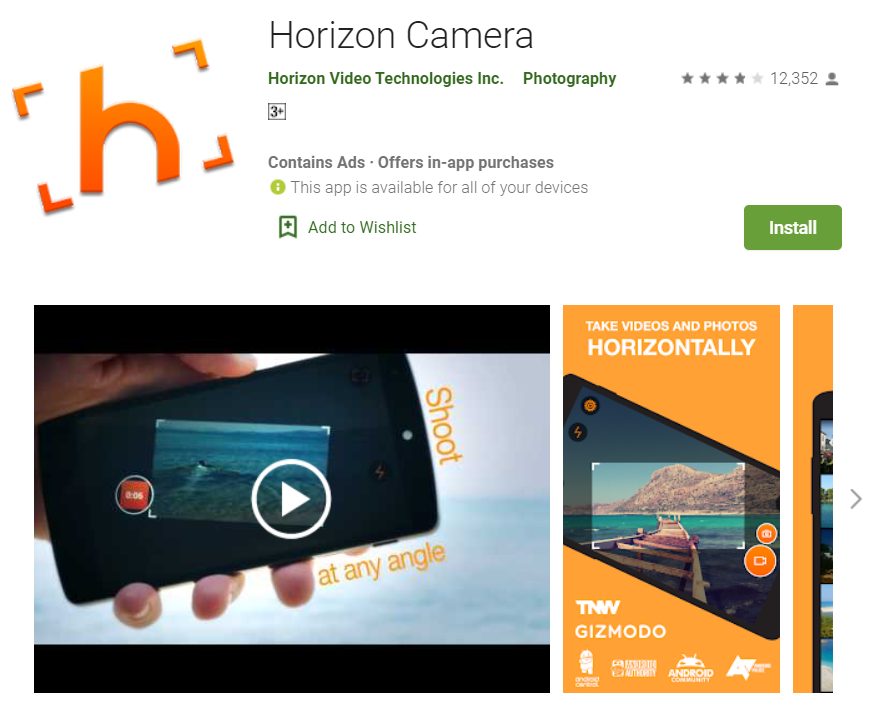 Horizon video editing software