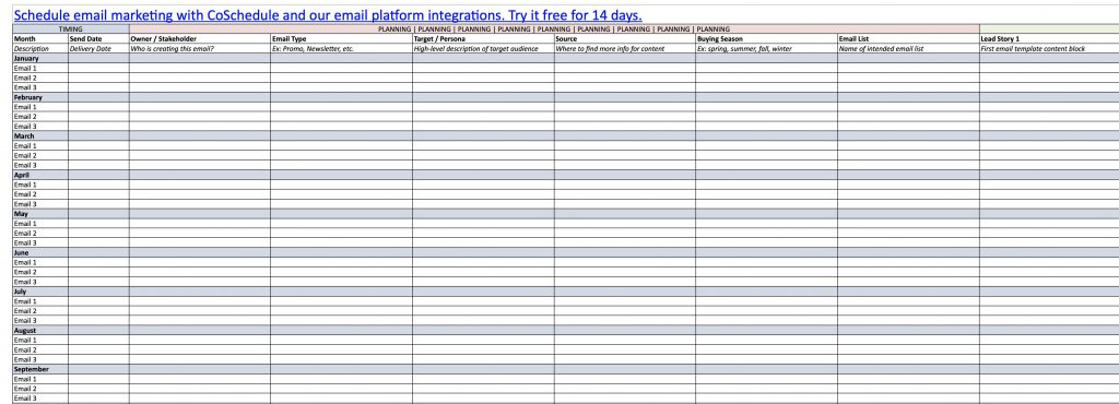 Top Free Content Calendar Templates to Use in 2022 and Beyond