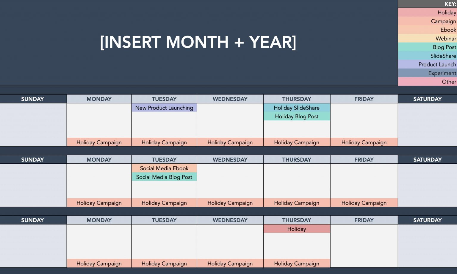 Top Free Content Calendar Templates to Use in 2021 and Beyond