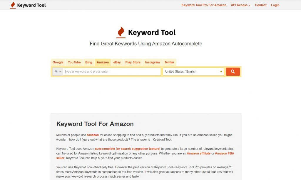 keyword and seo tool for amazon