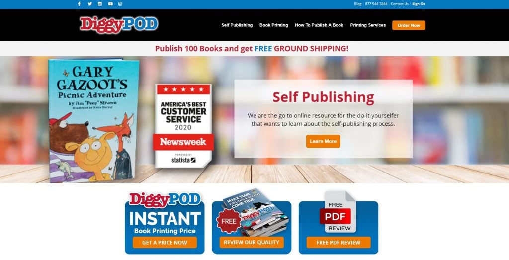 Diggy POD self publishing