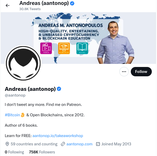 Andreas Antonopoulos Bitcoin blockchain advocate