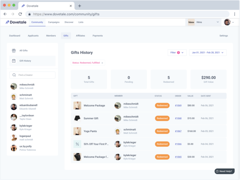 Dovetale Review | Pricing & Features (2024) - Influencer Marketing ...