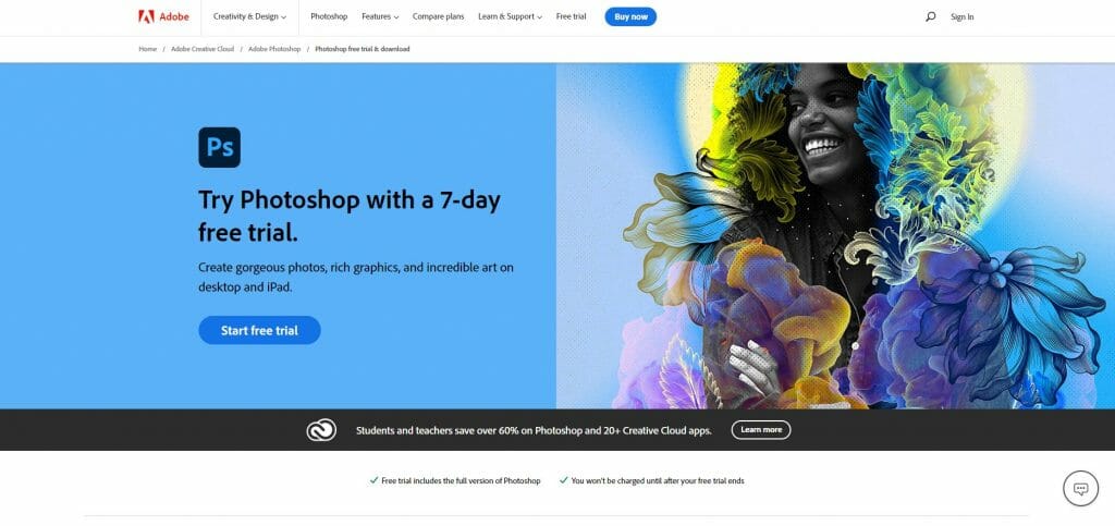 Photoshop free trial & free download _ Official Ad