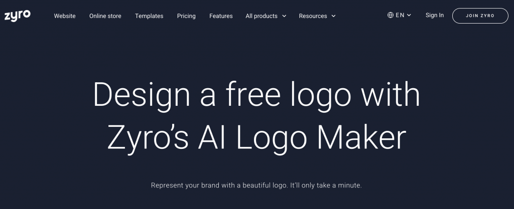 zyro free logo software