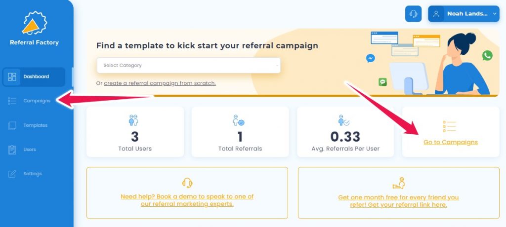 Creating Your First Campaign on Referral Factory