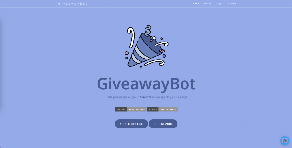 GiveawayBot create giveaway on your Discord server