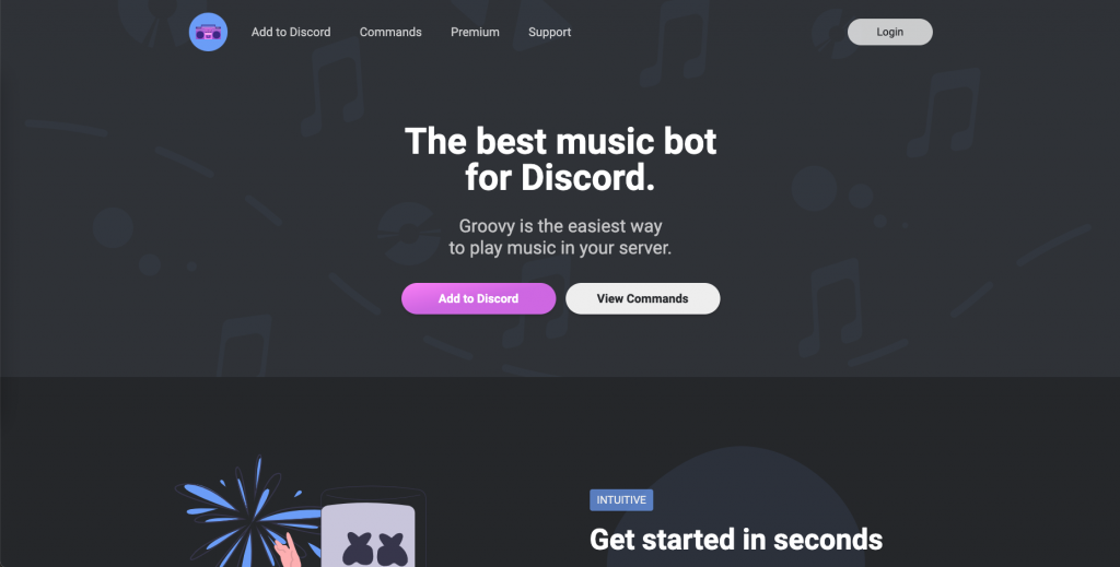 Groovy Discord bot for music