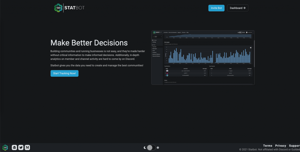 Statbot server stats Discord bot