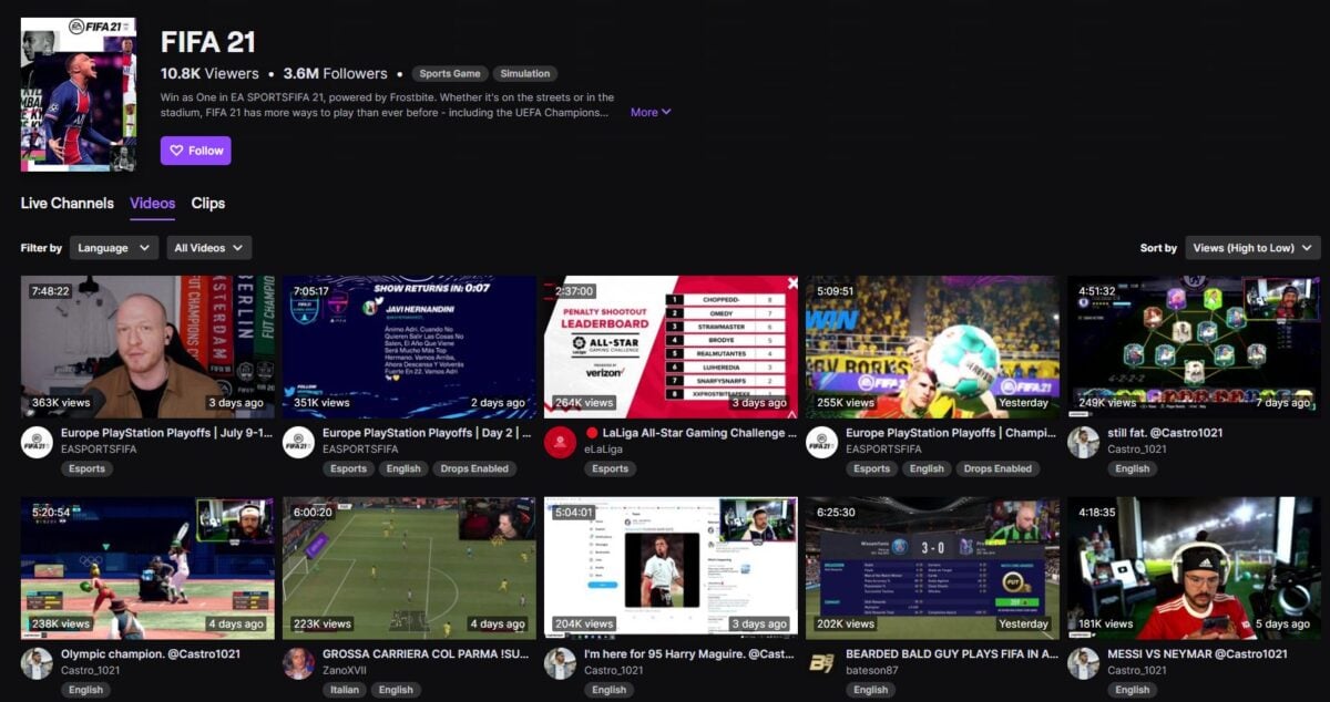Most Viewed Games on Twitch in 2022