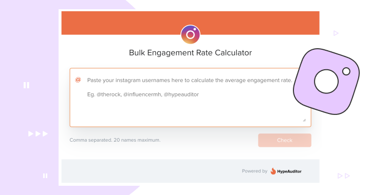 Instagram Bulk Engagement Calculator