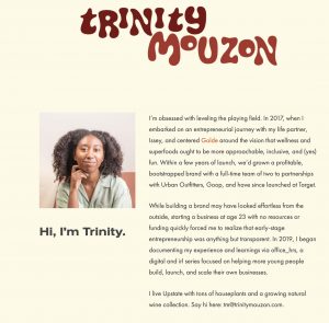 Trinity Mouzon - 5-step Guide to Writing a Professional Bio