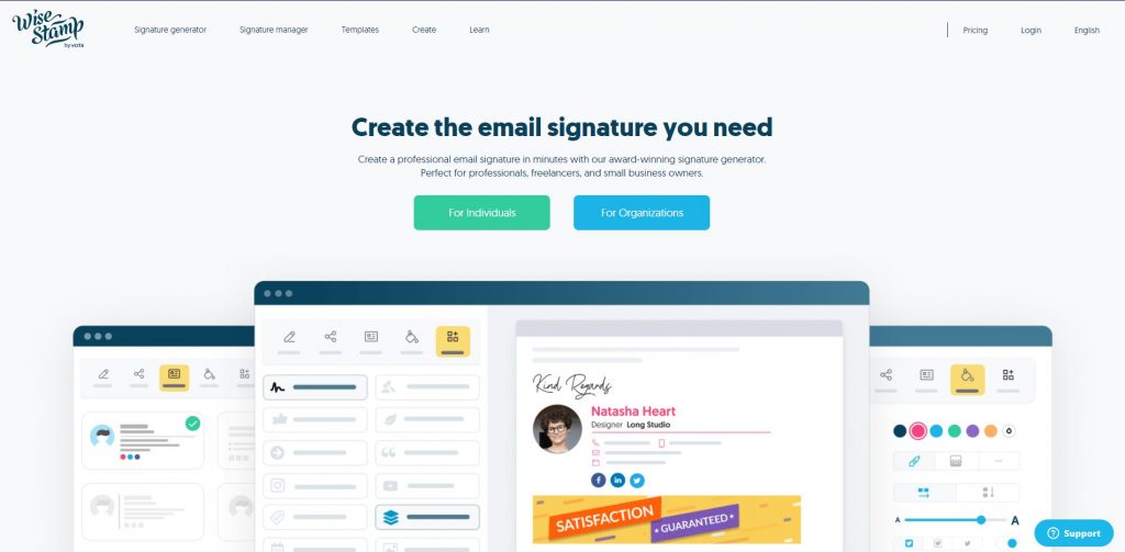 WiseStamppopular email signature generator