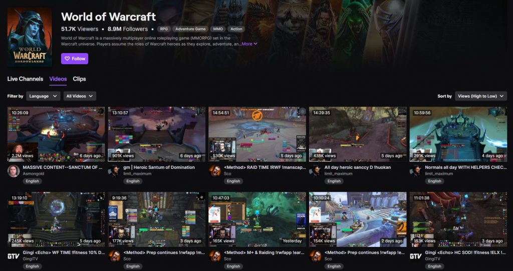 twitch cant find wow