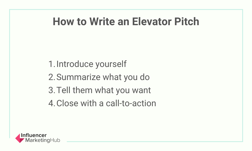 write your elevator speech here
