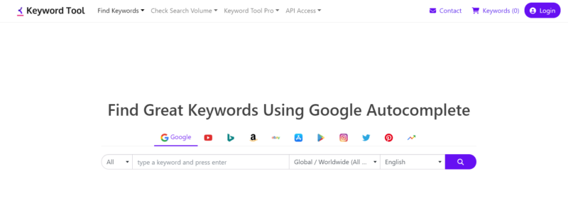 Keyword Tool