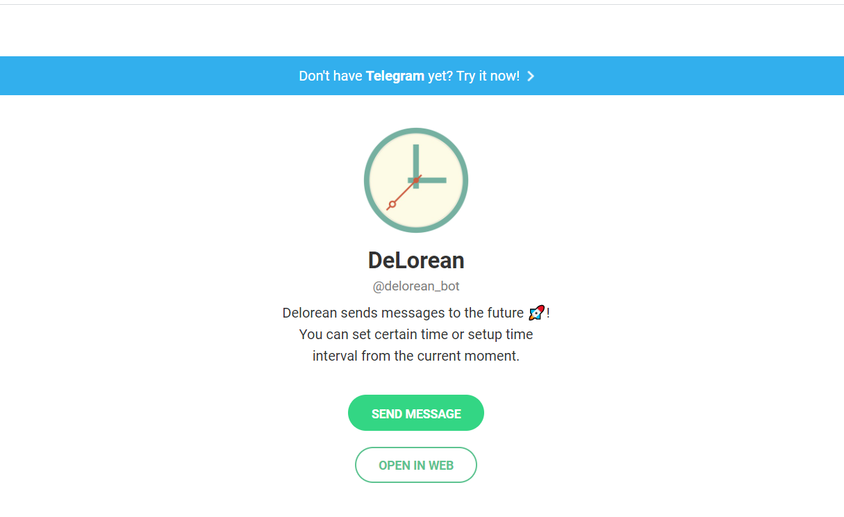 Telegram bot api sendmessage