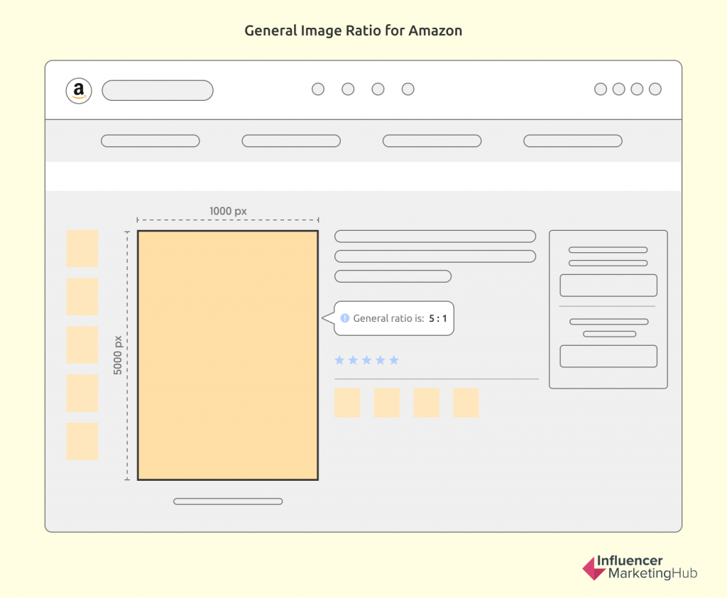 General image ratio for Amazon