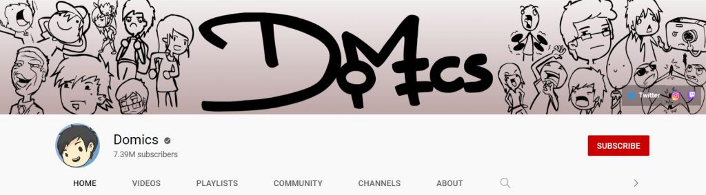 YouTube Domics channel
