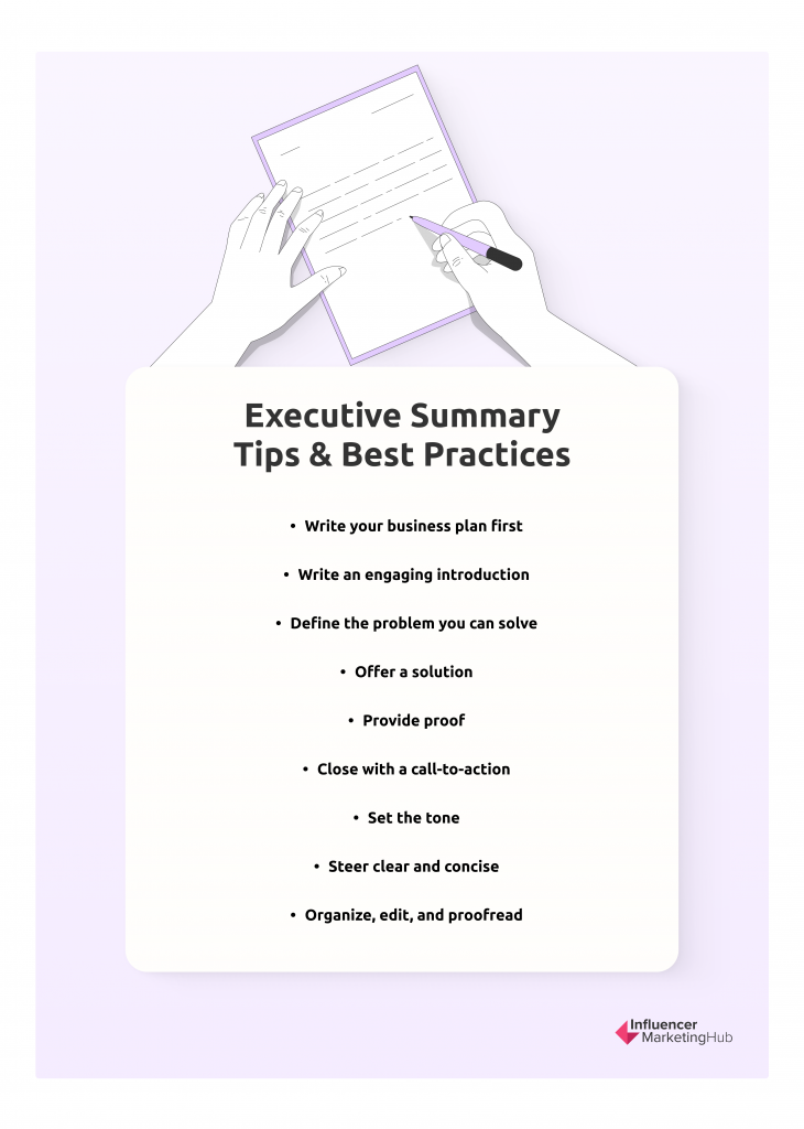 Executive Summary Best Practices & Tips