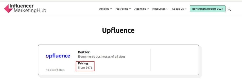 Influencer Marketing Hub: Upfluence review
