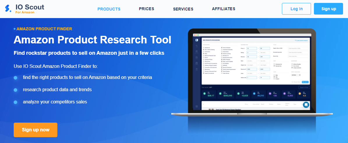 Amazon Product Finder by IO Scout