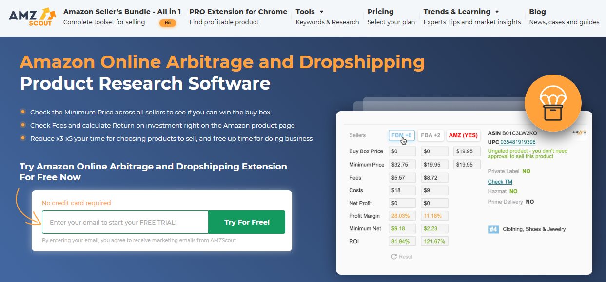 Amazon Online Arbitrage and Dropshipping by AMZ Scout