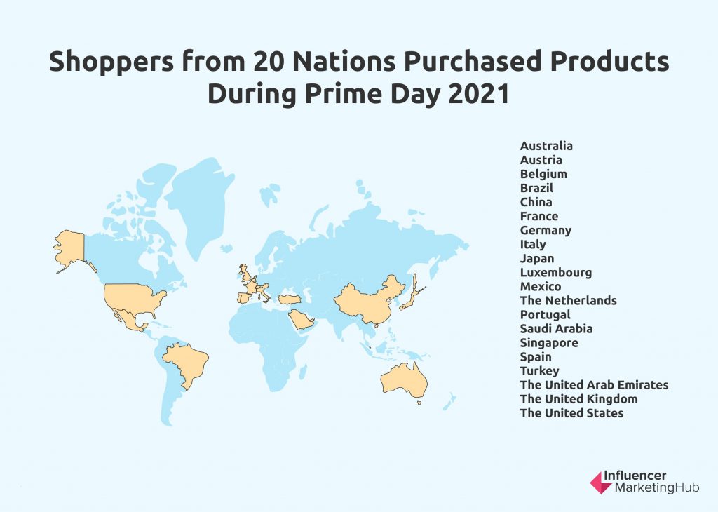countries that participated in Prime Day