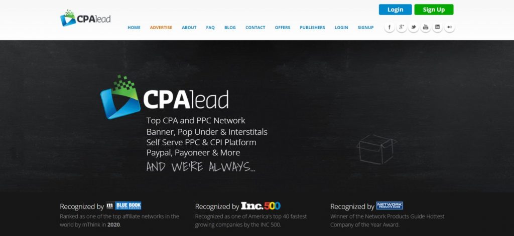   CPAlead network