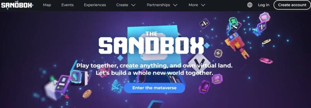 The Sandbox virtual metaverse