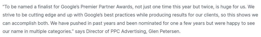 Google Ads Premier Partner Award