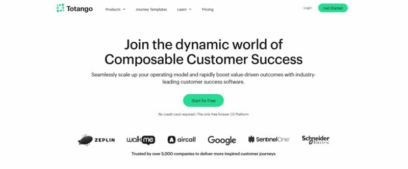 totango customer marketing data platform