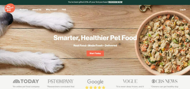 Fresh Human-Grade Dog Food Delivery