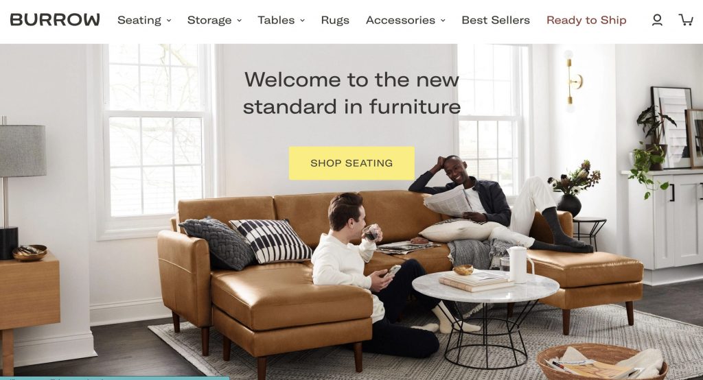 Burrow is one of the first DTC furniture businesses