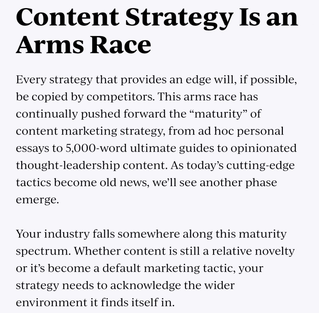 Content strategy