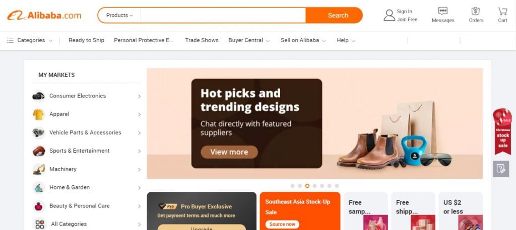 Alibaba ecommerce platform