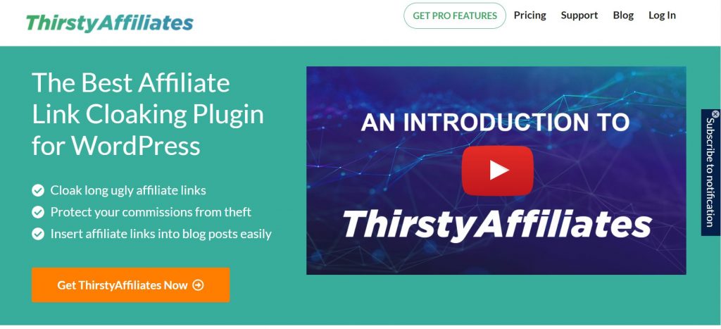 ThirstyAffiliates cloacking solution