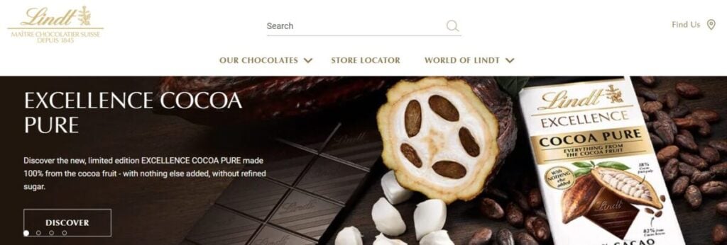 Ecommerce Lindt Shopify