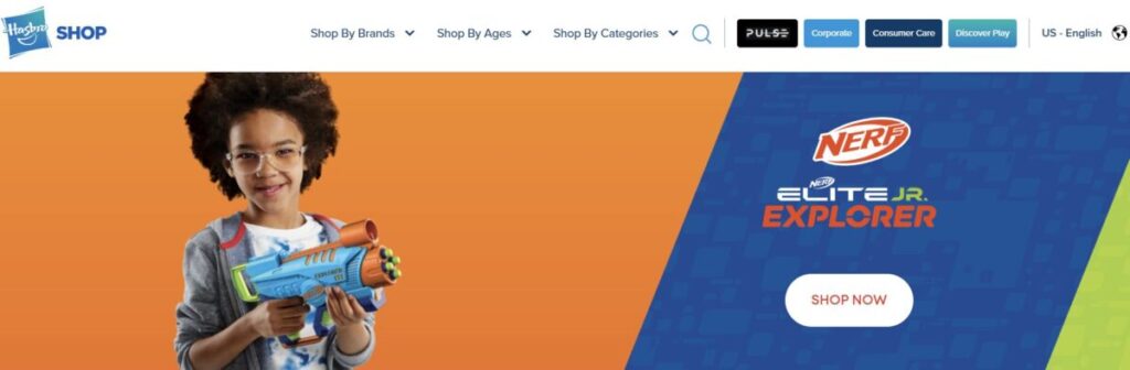 Hasbro platforms ecommerce Shopify