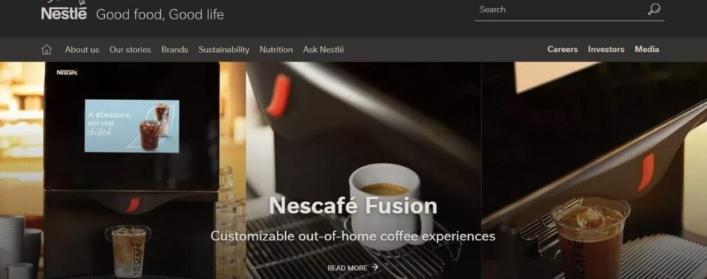 Coffee brand Nescafé Shopify